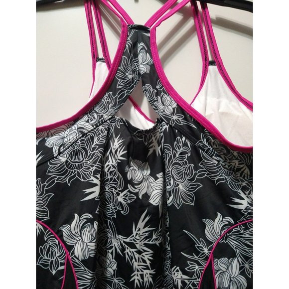 2pc racerback tank top and Capri bathing suit swim suit size Large - Picture 10 of 12